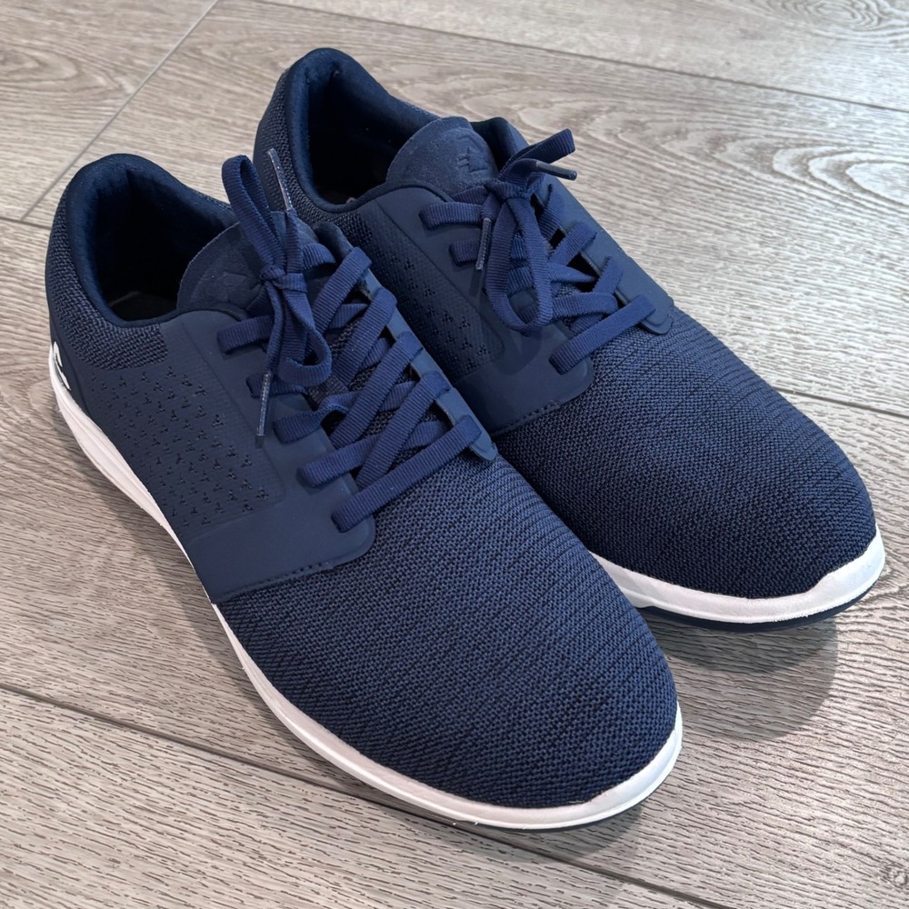 Cuater Golf Shoes Mens 9.5 Blue Money Maker Knit Spikeless Comfort Travis Mathew
